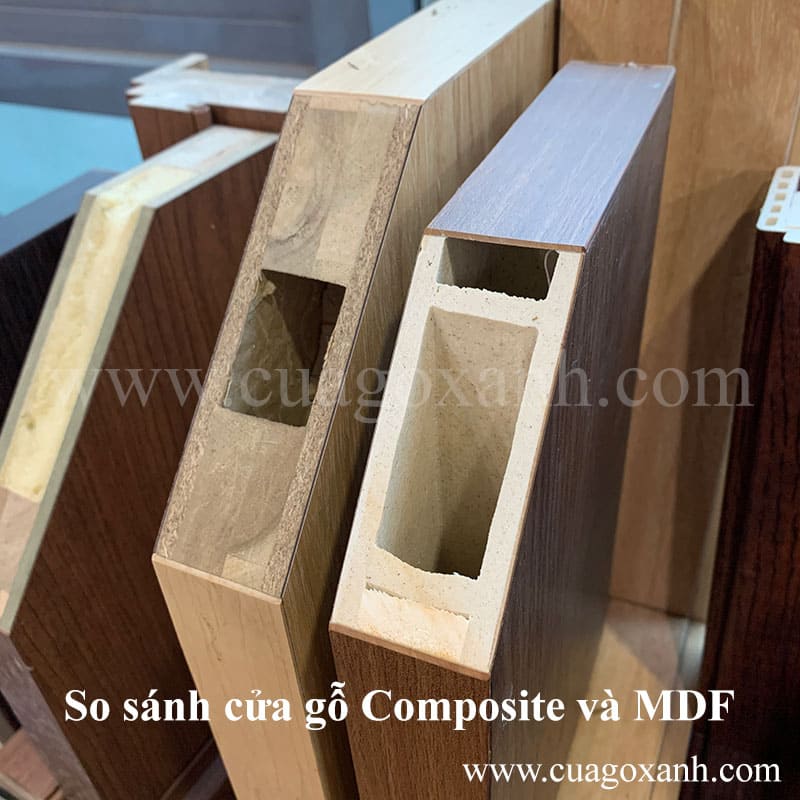 so sánh cửa gỗ composite Kingwood và cửa MDF